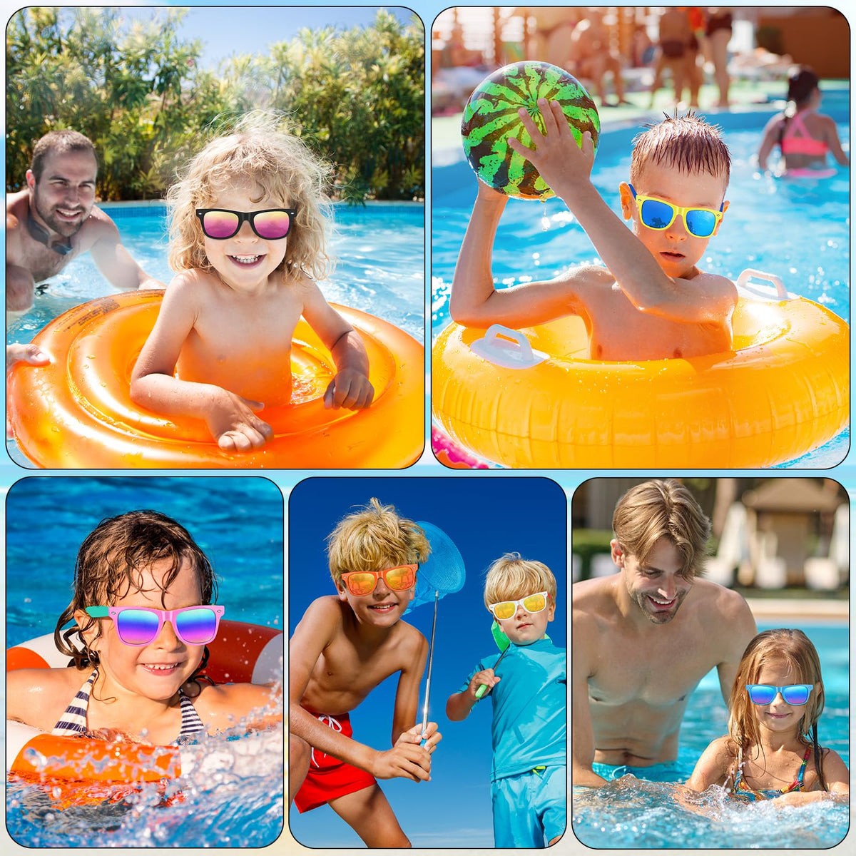 Oleitodh lightweight polypropylene kids sunglasses for long wear