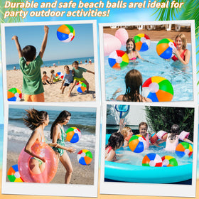 Luau themed party with Oleitodh rainbow beach balls