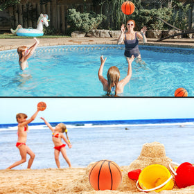Oleitodh anti-slip design mini basketball supports safe handling and reduces slips during play.