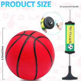 Oleitodh mini basketball pump included for quick inflation.