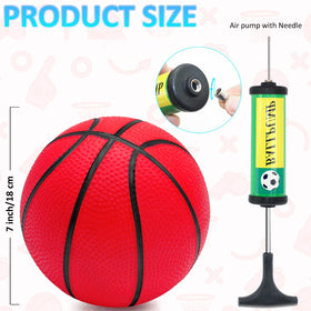 Oleitodh mini basketball pump included for quick setup and on-the-go play.