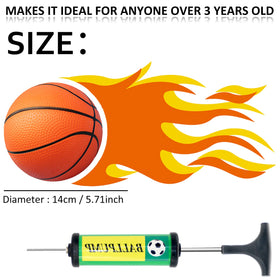 Oleitodh mini basketball pump helps quick inflation for on-the-spot games and party setups.