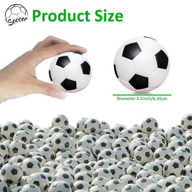 Oleitodh mini soccer stress ball in hand, squeezable foam texture for stress relief
