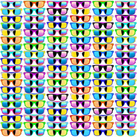 Oleitodh neon kids sunglasses pack in 128 pieces for parties