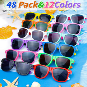 Oleitodh neon kids sunglasses side profile showing lightweight, durable frames.