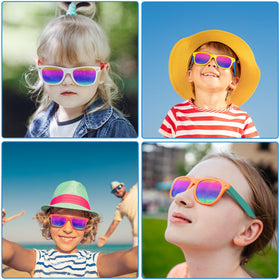 Oleitodh neon party glasses, 127 mm temple length, secure fit for events.