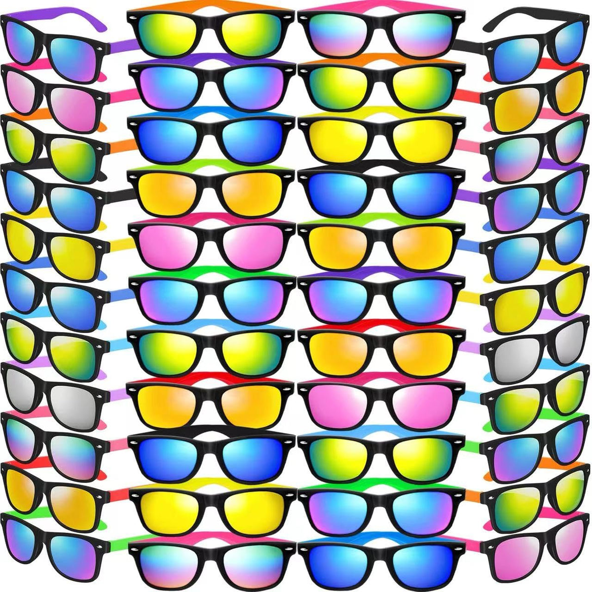 Oleitodh neon sunglasses bulk pack for beach days and party fun.