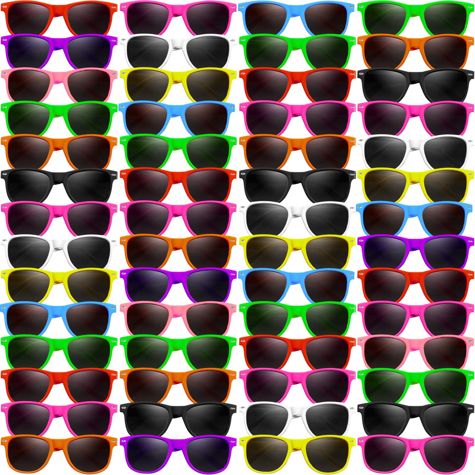 Oleitodh neon sunglasses bulk pack for parties, bold colors for instant party vibe.
