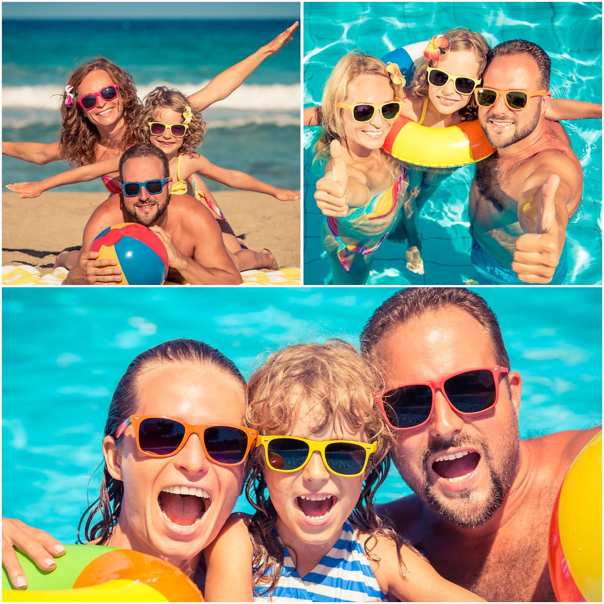 Oleitodh neon sunglasses close-up showing vibrant frame colors.