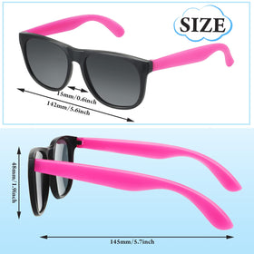 Oleitodh neon sunglasses frame width detail, comfortable fit.