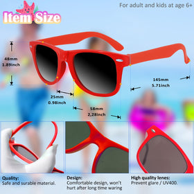 Oleitodh neon kids sunglasses; bright eye protection for pool parties and summer play.