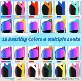 Oleitodh neon sunglasses lightweight polypropylene for comfortable all-day wear.