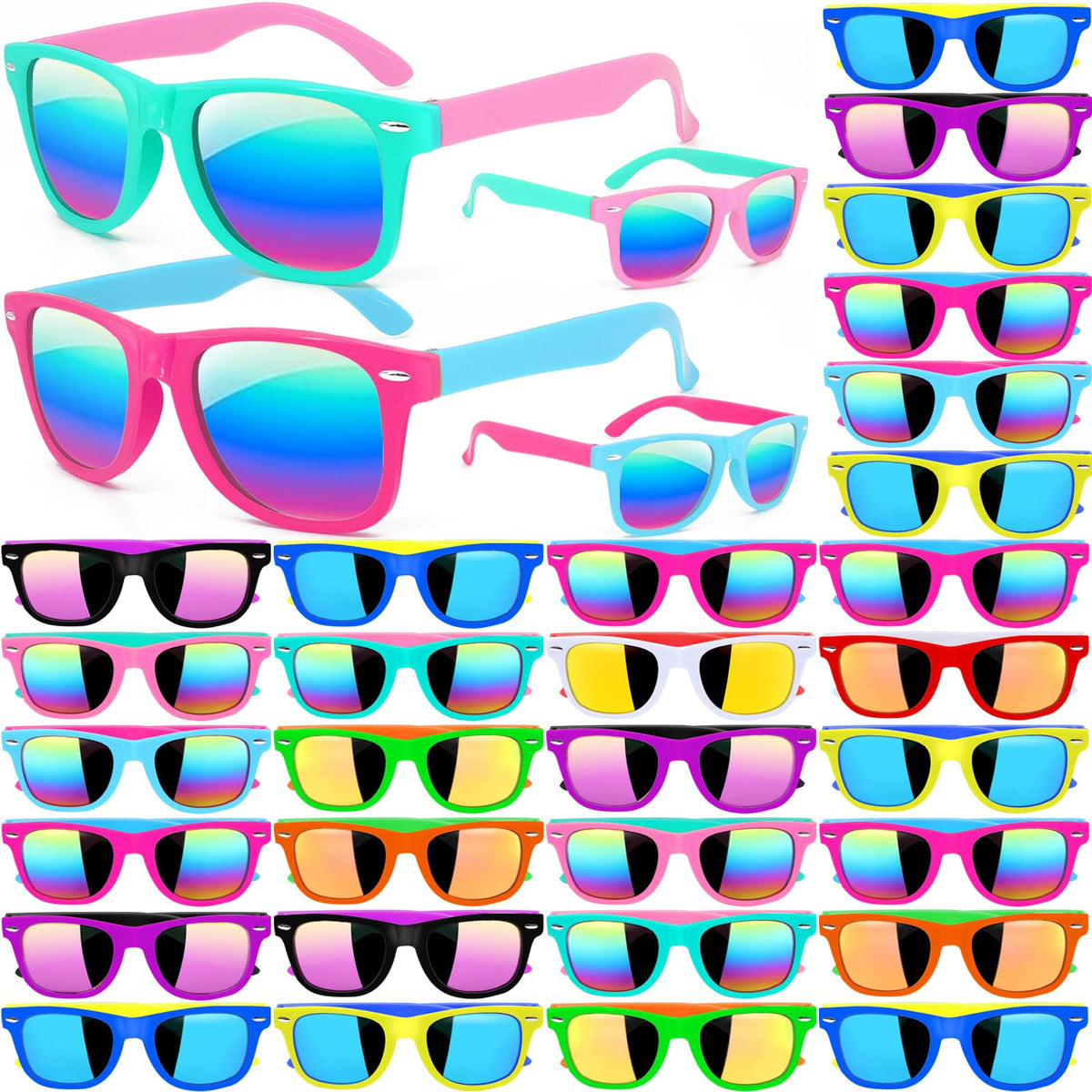 Oleitodh neon sunglasses party favors brighten summer pool and birthday celebrations.
