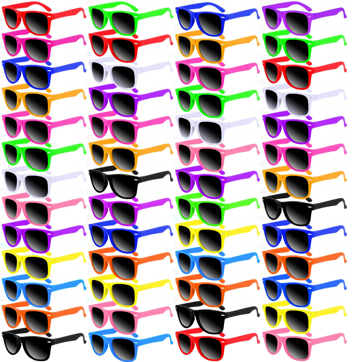 Oleitodh neon sunglasses versatile styles for kids and adults.