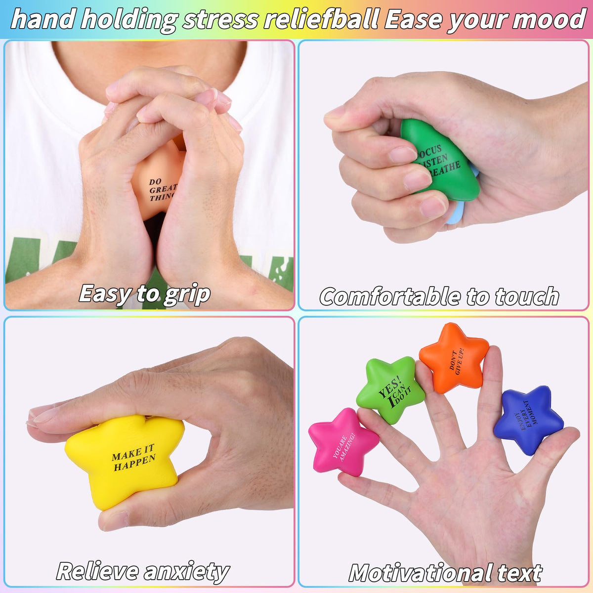 Oleitodh durable soft foam stress ball safe for kids and adults.