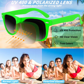 Oleitodh polarized UV400 sunglasses reduce glare while preserving color.