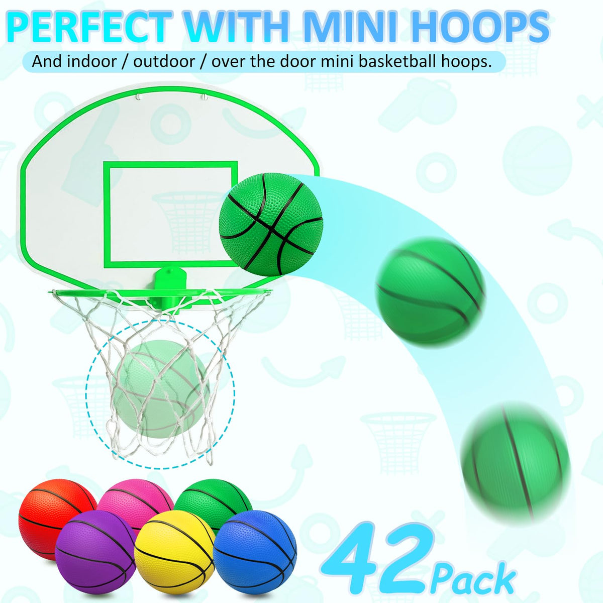 Oleitodh pool and beach basketballs brighten summer games.