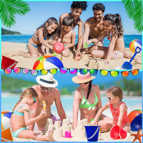 Oleitodh pool party decor kit shows a ready-to-use summer setup