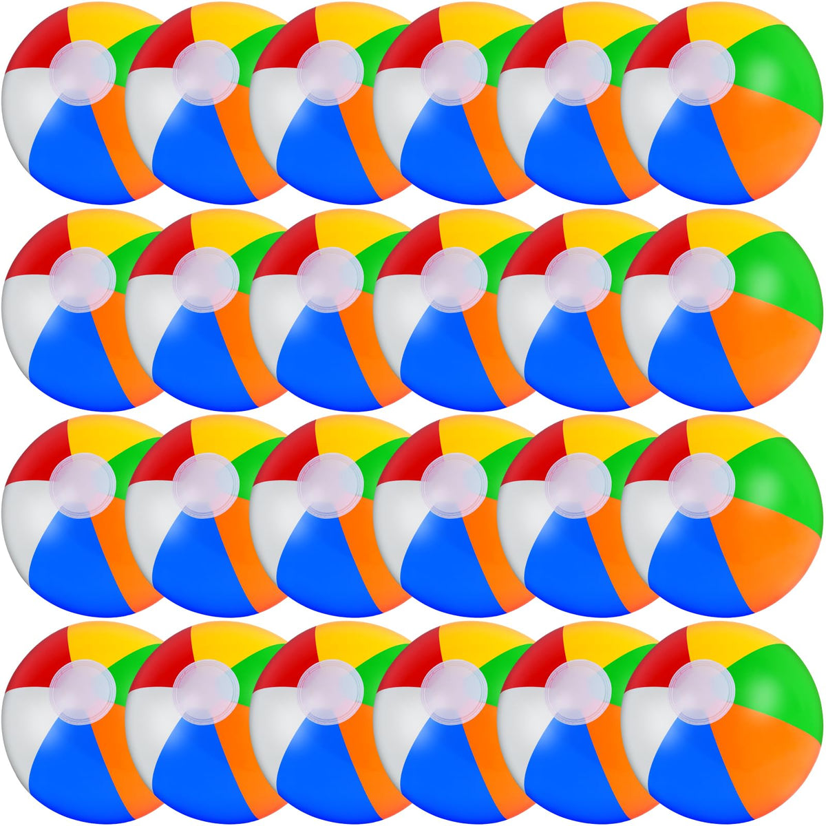 Oleitodh rainbow beach ball 16-inch inflated for pool and beach fun