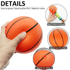 Oleitodh soft PVC mini basketball texture enhances grip and safe play for kids and adults.