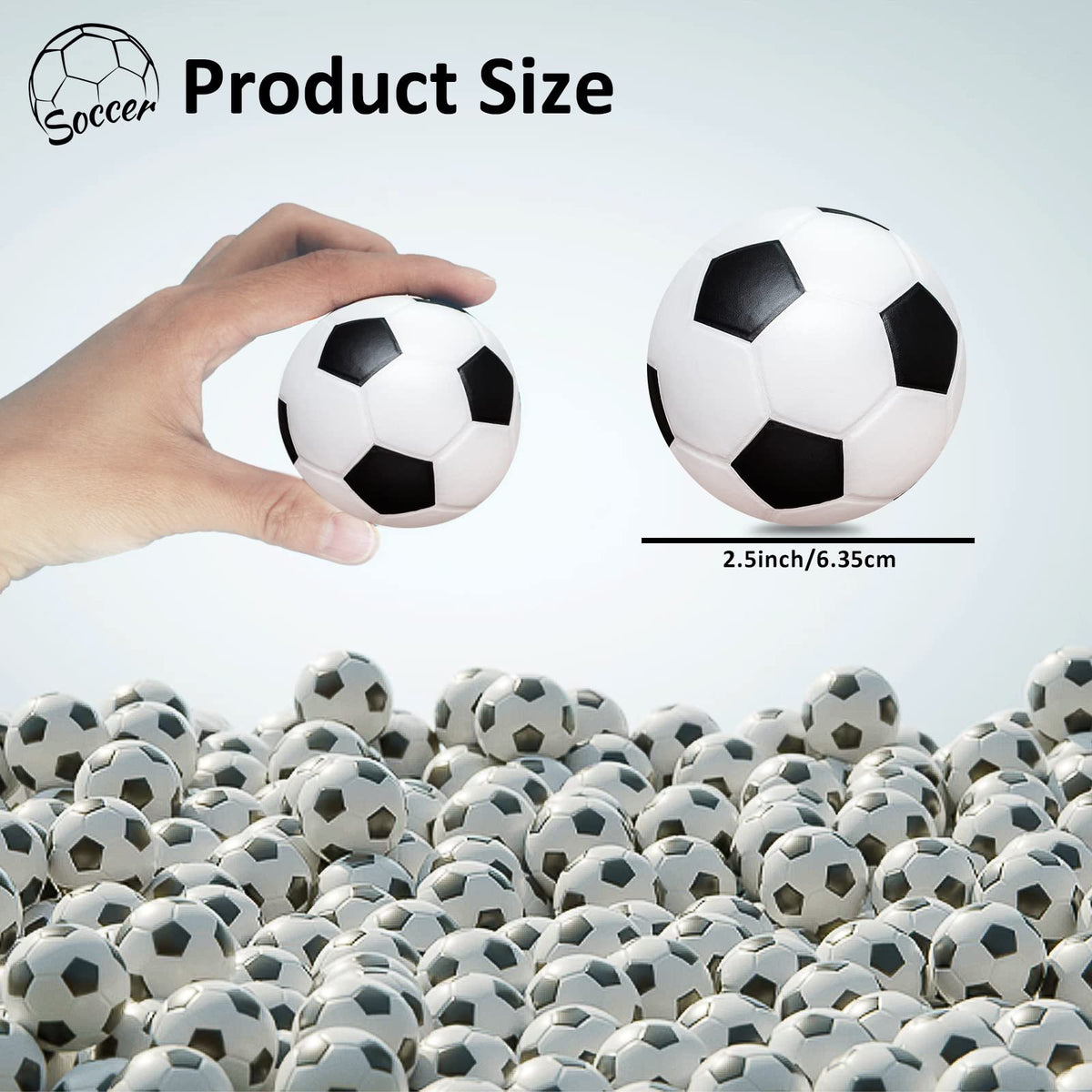 Oleitodh soft squeeze mini soccer ball offers safe indoor play for kids.