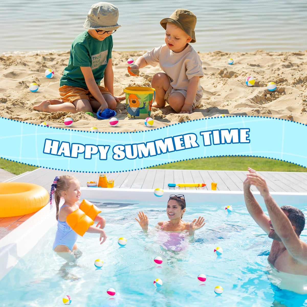 Oleitodh summer theme party beach ball enhances beach or pool gatherings