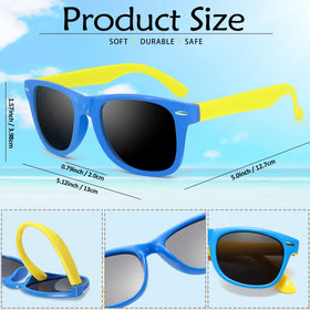 Oleitodh UV400 kids sunglasses close-up showing protective lenses for sunny days.