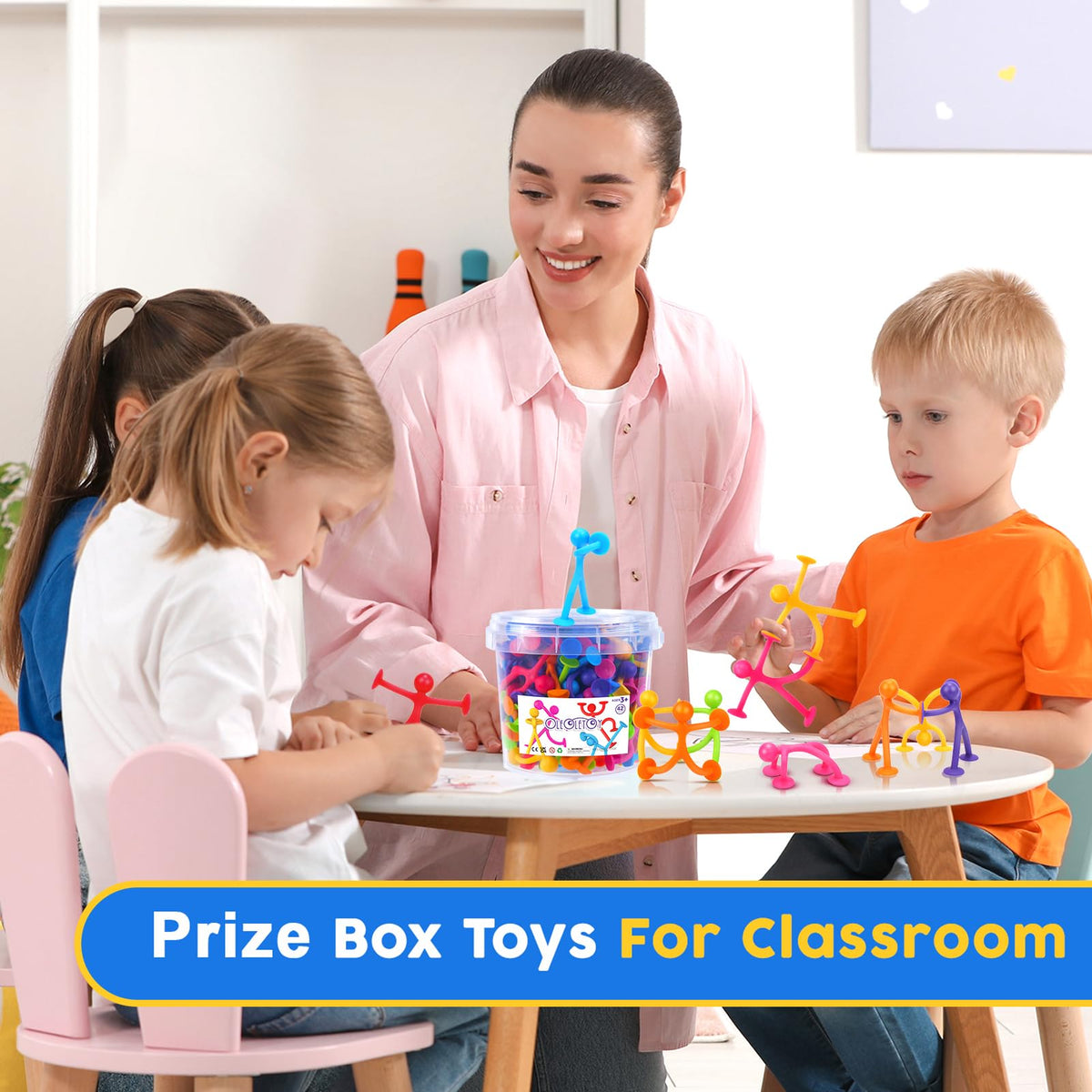OleOletOy bath and car play toys attach to smooth surfaces for fun on the go.