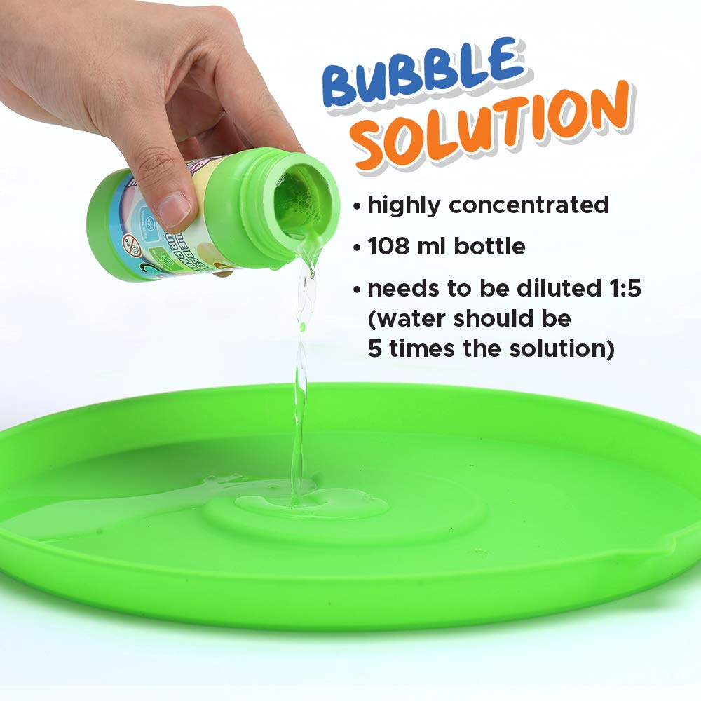 OleOletOy bubble wand set at a party with vibrant bubbles
