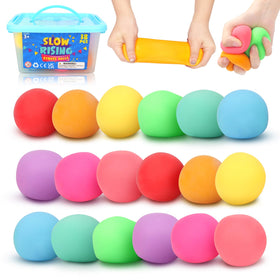 OleOletOy squishy stress ball 18-pack in bright colors for sensory play and focus