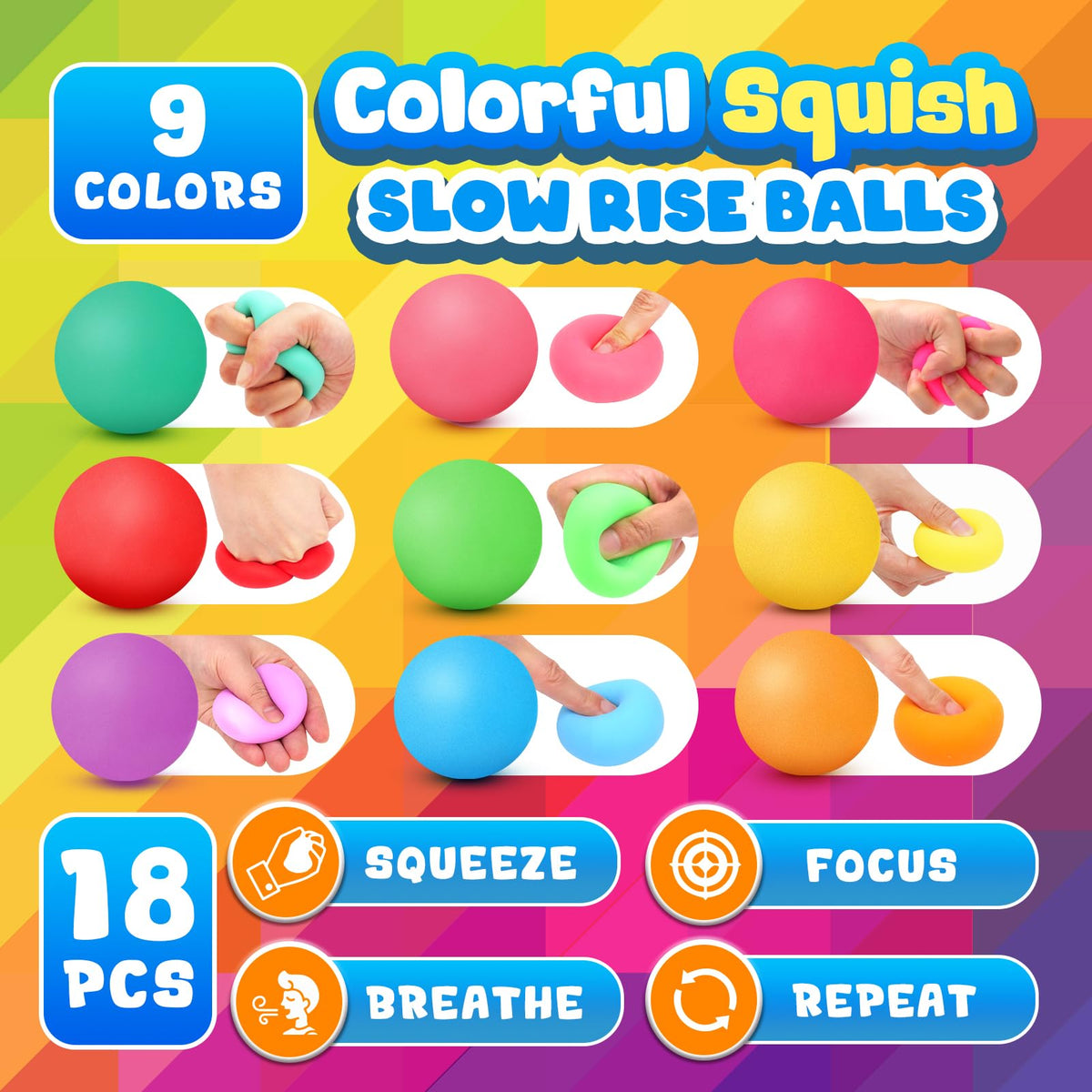 OleOletOy slow-rise squishy ball highlights visual attention and motor control play