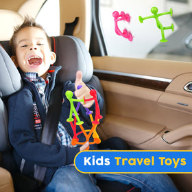 OleOletOy suction cup toys in seven colors for tactile exploration.