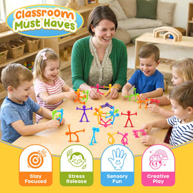 OleOletOy travel-friendly fidget case keeps kids entertained on trips.