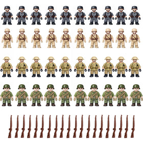 O-Lifygen WW2 Army Men British soldiers for display and classroom projects