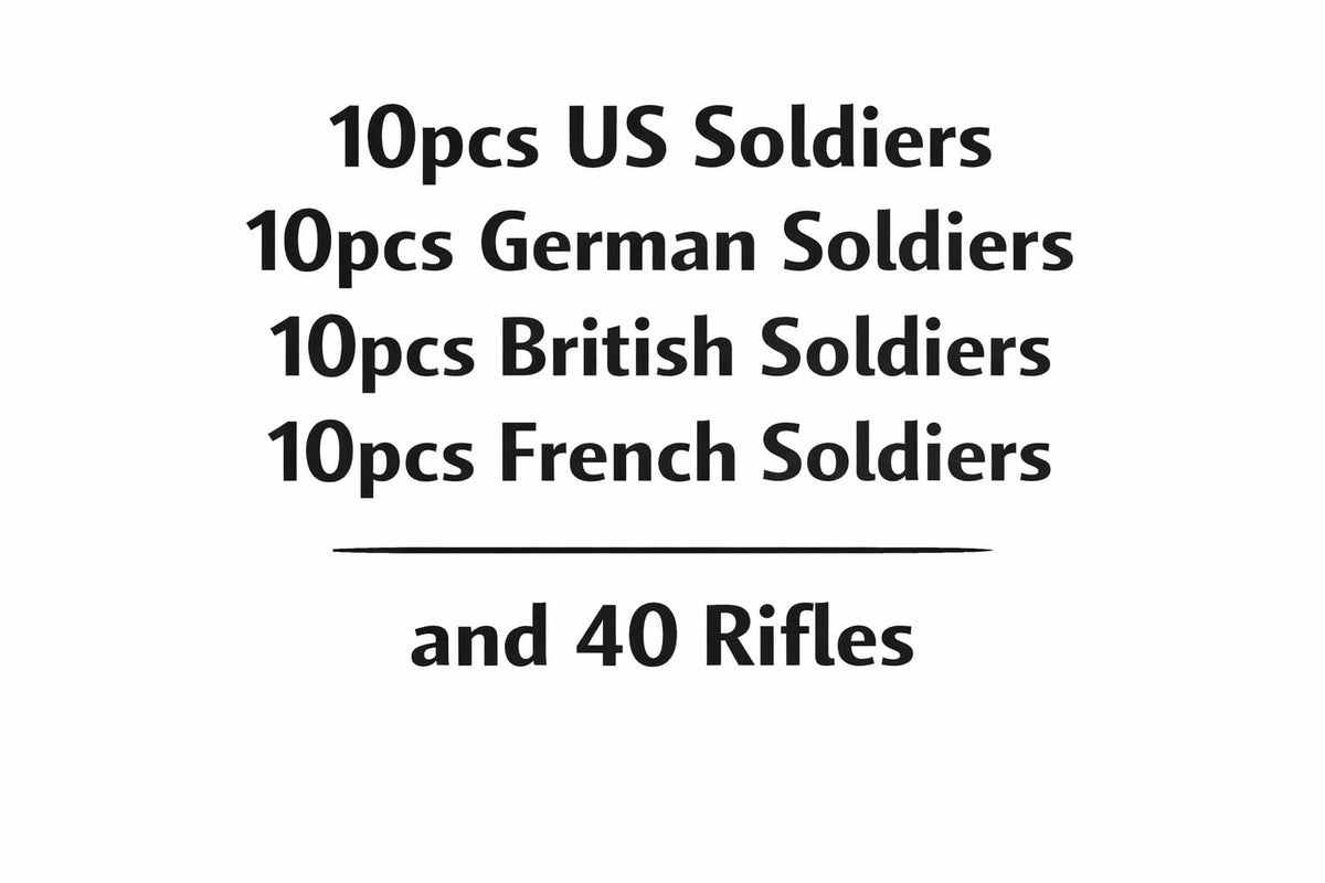 O-Lifygen WW2 Army Men set for diorama-ready figures and history play