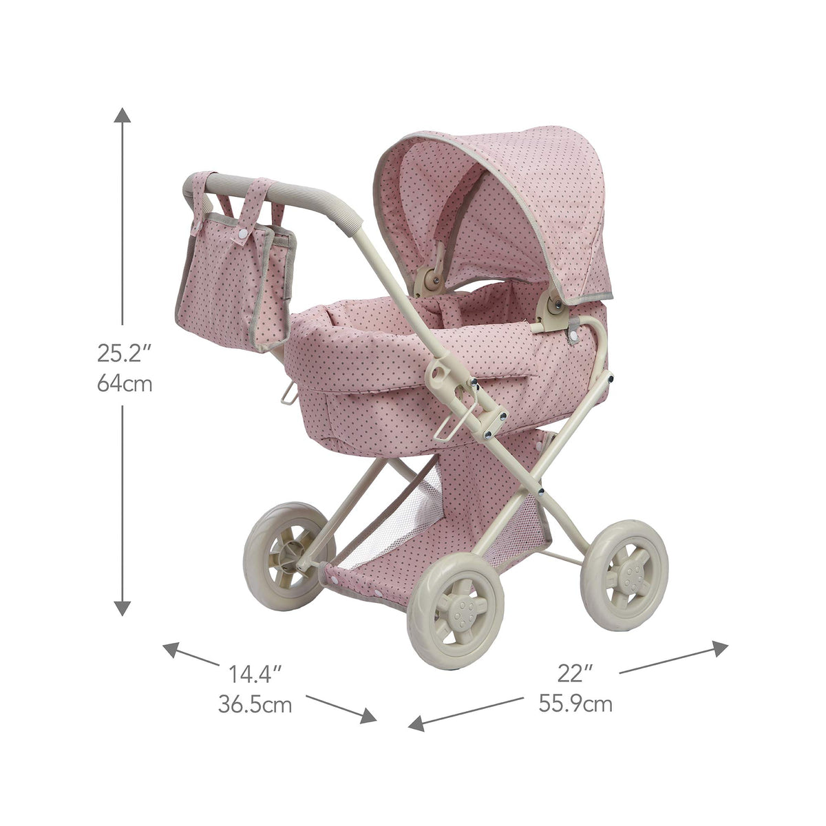 Olivia's Little World detachable bassinet makes quick transitions between dolls.