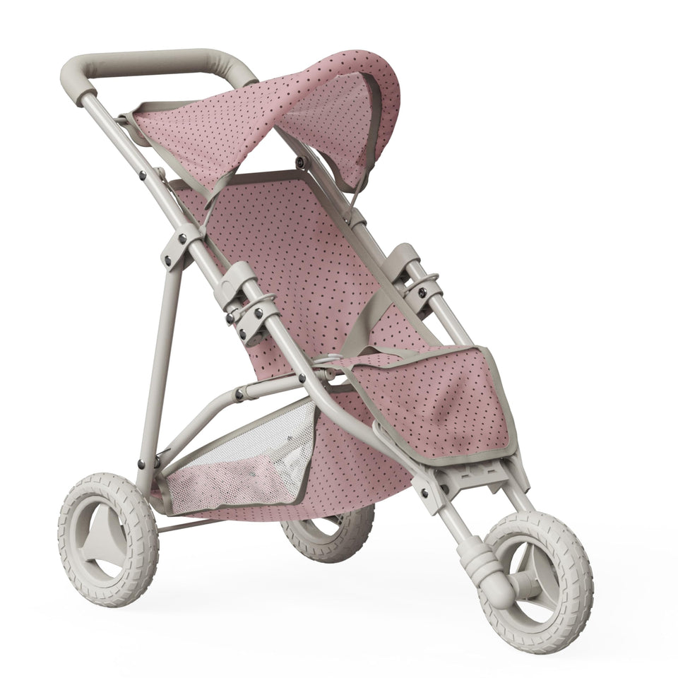Olivia's Little World doll jogging-stroller pink canopy for imaginative play