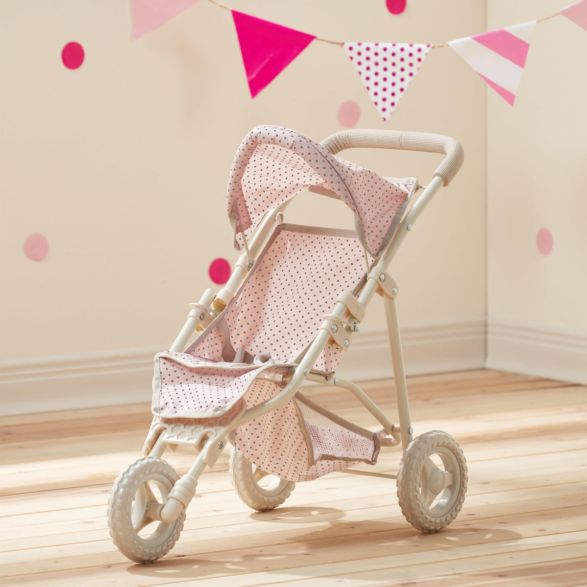 Olivia's Little World foldable design stroller for quick setup