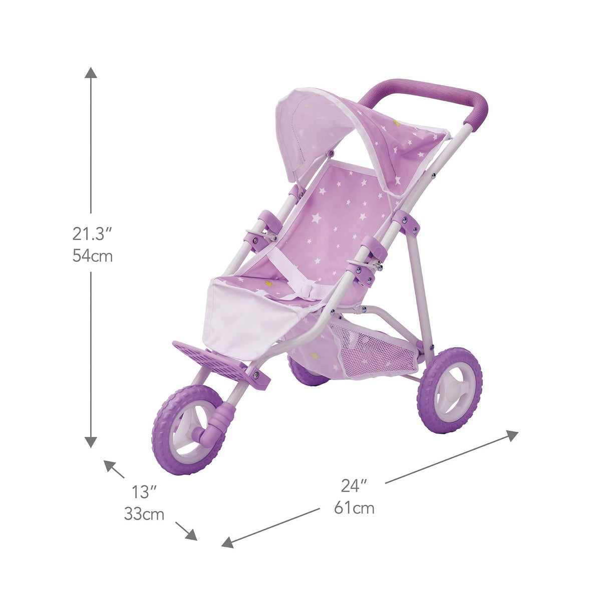 Olivia's Little World collapsible stroller for easy storage after playtime.