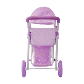 Olivia's Little World purple canopy with stars adds cheerful style.