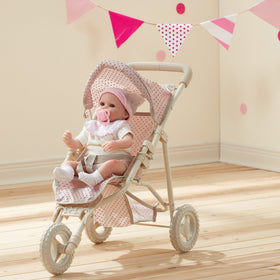 Olivia's Little World sturdy iron frame stroller for lasting playtime
