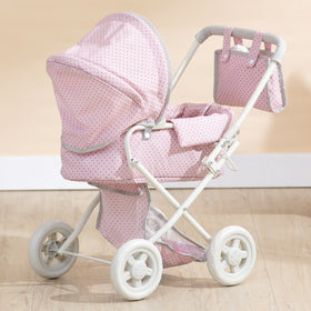 Olivia's Little World under-seat storage basket holds accessories during adventures.