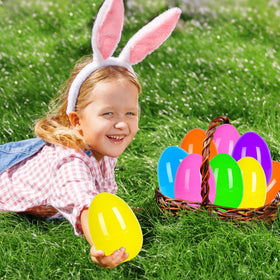 Olixmlya jumbo blue Easter egg durable, great for prizes