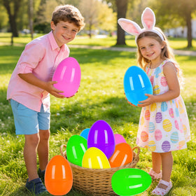 Olixmlya 12-pack jumbo Easter eggs set for bulk celebrations