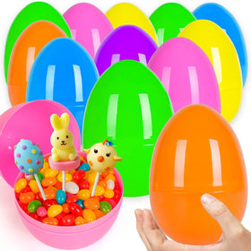 Olixmlya jumbo Easter eggs with a golden finish for dazzling egg hunts.