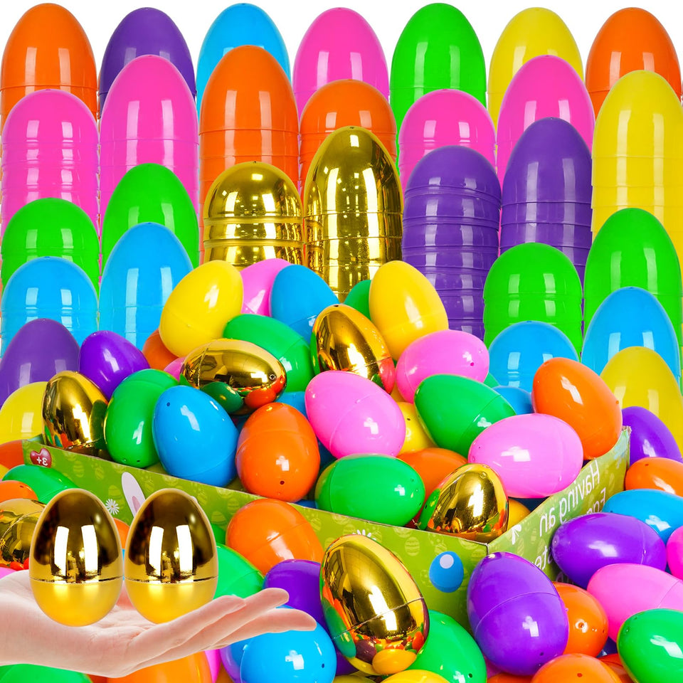 Olixmlya 6 Golden Eggs Easter egg pack for exciting outdoors hunts and gifts