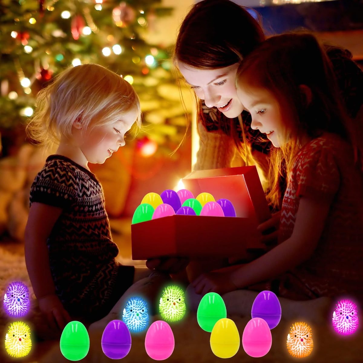 Olixmlya glow-in-the-dark Easter toys enhance night party ambiance