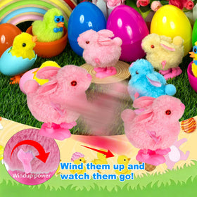 Olixmlya Easter egg party favors with wind-up critters.