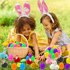 Olixmlya Easter eggs support large hunts with 36 colorful shells.