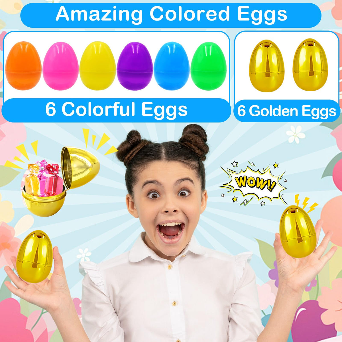 Olixmlya easy-open eggs with snap closures for kid-friendly play.